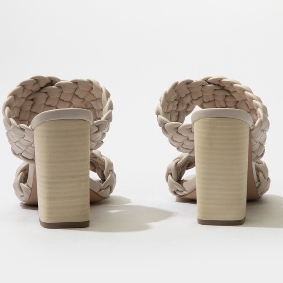 Steve Madden Twisted Block Sandal Heels - Picture 4 of 5